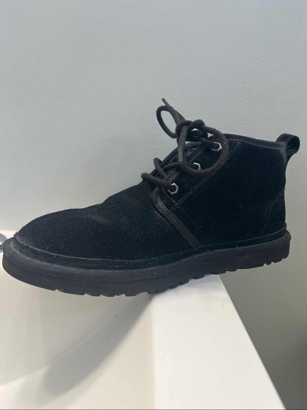 UGG Black Suede Men’s Chukka Boot - Lace-Up Comfort